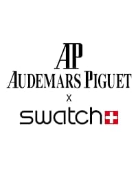 Audemars Piguet and Swatch collaboration logo with x symbol